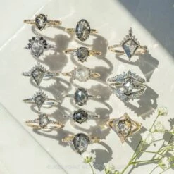 2.61 Carat Salt And Pepper Pear Diamond Engagement Ring, Ava Setting, 14K White Gold 13 2.61 Carat Salt And Pepper Pear Diamond Engagement Ring, Ava Setting, 14K White Gold -Point No Point Studio Store 220163WG 7 672bb025 8e66 4289 9e96 90cbd0aa9ae8