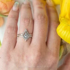 1.23 Carat Salt And Pepper Kite Diamond Engagement Ring, Avaline Setting, Platinum 14 1.23 Carat Salt And Pepper Kite Diamond Engagement Ring, Avaline Setting, Platinum -Point No Point Studio Store 220171WG 10 b3c0a7b1 9739 490b a6ee 1acb44a2bc2c