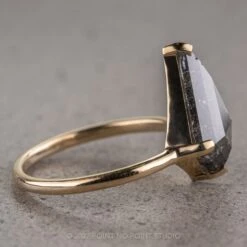 1.88 Carat Black Speckled Kite Diamond Engagement Ring, Charlize Setting, 14k Yellow Gold 26 1.88 Carat Black Speckled Kite Diamond Engagement Ring, Charlize Setting, 14k Yellow Gold -Point No Point Studio Store 220219 4 1aecb8f8 32fd 4273 979e 10e1a092c4ad