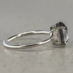 1.60 Carat Black Speckled Hexagon Diamond Engagement Ring, Jane Setting, 14K White Gold 18 1.60 Carat Black Speckled Hexagon Diamond Engagement Ring, Jane Setting, 14K White Gold -Point No Point Studio Store 220225 4 1 7a969a1e 9ce0 401b b8d2 83c206dc6d25