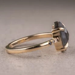 2.56 Carat Black Hexagon Diamond Engagement Ring, Ombre Jules Setting, 14k Yellow Gold 18 2.56 Carat Black Hexagon Diamond Engagement Ring, Ombre Jules Setting, 14k Yellow Gold -Point No Point Studio Store 220358 4 1a29bf1b 7d1f 4304 9f47 36ceb4ca838d