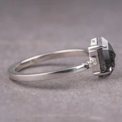 1.36 Carat Black Hexagon Diamond Engagement Ring, Ombre Jules Setting, Platinum 8 1.36 Carat Black Hexagon Diamond Engagement Ring, Ombre Jules Setting, Platinum -Point No Point Studio Store 220363 2 48b03615 d33b 4af6 b11b d712b7266cd0
