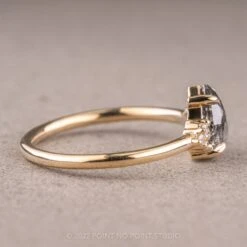 1.18 Carat Salt And Pepper Pear Diamond Engagement Ring, Quinn Setting, 14k Yellow Gold 12 1.18 Carat Salt And Pepper Pear Diamond Engagement Ring, Quinn Setting, 14k Yellow Gold -Point No Point Studio Store 220416 4 729ea60d b869 4113 ad7f 0c990efe4769