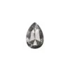 .80 Carat Salt And Pepper Rose Cut Pear Diamond