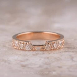 Diamond Wedding Cuff, Stardust Setting, 14K Rose Gold