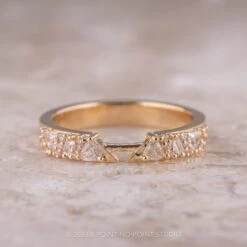 Diamond Wedding Cuff, Stardust Setting, 14K Yellow Gold