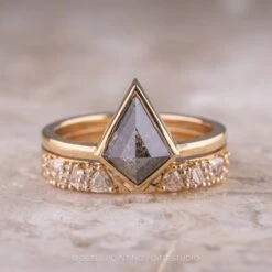 Diamond Wedding Cuff, Stardust Setting, 14K Yellow Gold 17 Diamond Wedding Cuff, Stardust Setting, 14K Yellow Gold -Point No Point Studio Store 230306WB 3