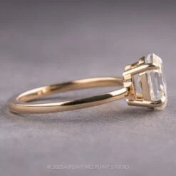 Hexagon Moissanite Engagement Ring, Basket Jane Setting, 14K Yellow Gold -Point No Point Studio Store 230331 2 7f411f1d c69f 4e25 900d 202bd97fa467