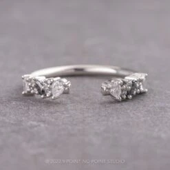 Ombre Diamond Wedding Cuff, Gemini Setting, Platinum 25 Ombre Diamond Wedding Cuff, Gemini Setting, Platinum -Point No Point Studio Store 230472WB 1 798bb86a 675e 4597 a339 b96063a09f2b