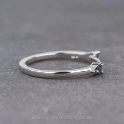 Baguette Sapphire Wedding Cuff, Harper Setting, 14k White Gold 13 Baguette Sapphire Wedding Cuff, Harper Setting, 14k White Gold -Point No Point Studio Store 240117 2 7f8b8e00 083a 4d19 976c c2a483719686