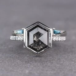 Baguette Sapphire Wedding Cuff, Harper Setting, 14k White Gold 12 Baguette Sapphire Wedding Cuff, Harper Setting, 14k White Gold -Point No Point Studio Store 240117 3 c883034c 997f 4489 a0d0 6d259e95cb47