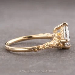 1.06 Carat Canadian Salt And Pepper Kite Diamond Engagement Ring, Pixie Setting, 14k Yellow Gold 10 1.06 Carat Canadian Salt And Pepper Kite Diamond Engagement Ring, Pixie Setting, 14k Yellow Gold -Point No Point Studio Store 240163 2