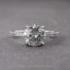2.21 Carat Fancy Grey Round Diamond Engagement Ring, Ombre Jules Setting, Platinum
