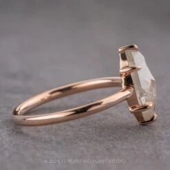 2.41 Carat Icy White Marquise Diamond Engagement Ring, Jane Setting, 14k Rose Gold 12 2.41 Carat Icy White Marquise Diamond Engagement Ring, Jane Setting, 14k Rose Gold -Point No Point Studio Store 240473 2