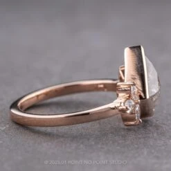 1.58 Carat Icy White Kite Diamond Engagement Ring, Bezel Quinn Setting, 14K Rose Gold 12 1.58 Carat Icy White Kite Diamond Engagement Ring, Bezel Quinn Setting, 14K Rose Gold -Point No Point Studio Store 240490 2 973d3ef5 3b1f 4d82 9e8b 9b8dae3ec4b7