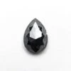 1.26 CARAT BLACK SPECKLED ROSE CUT PEAR DIAMOND