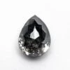 1.93 CARAT BLACK SPECKLED DOUBLE CUT PEAR DIAMOND