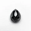 1.29 CARAT BLACK SPECKLED DOUBLE CUT PEAR DIAMOND