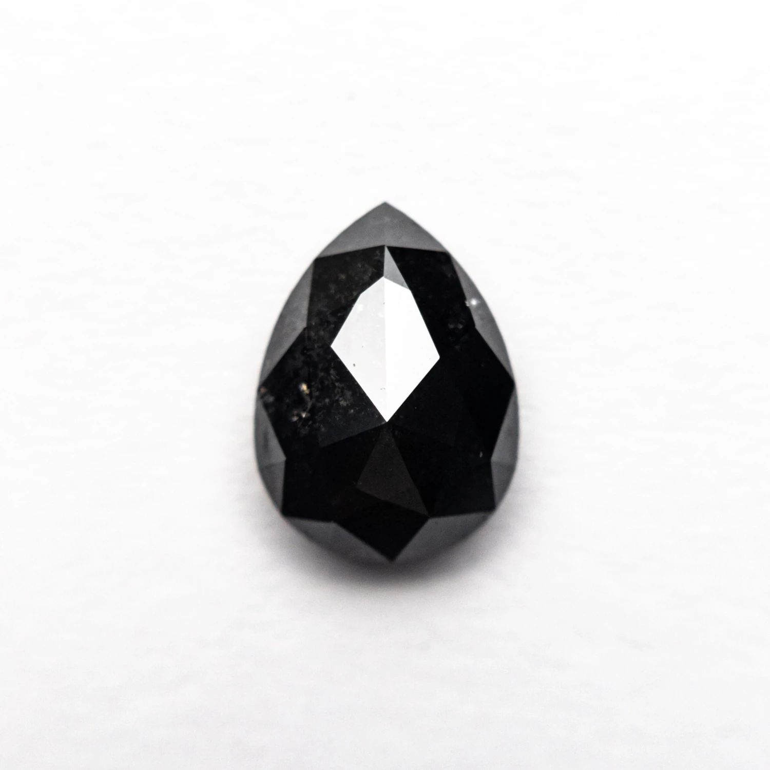 1.40 CARAT BLACK ROSE CUT PEAR DIAMOND 1 1.40 CARAT BLACK ROSE CUT PEAR DIAMOND