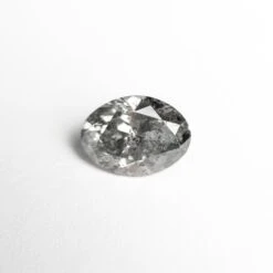 1.19 CARAT CANADIAN SALT AND PEPPER BRILLIANT CUT OVAL DIAMOND