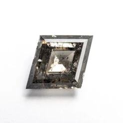 2.26 Carat Salt And Pepper Double Cut Lozenge Diamond