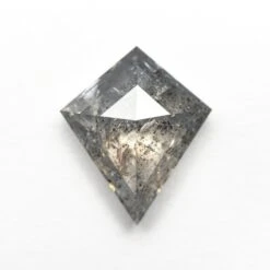 3.10 Carat Salt And Pepper Rose Cut Kite Diamond