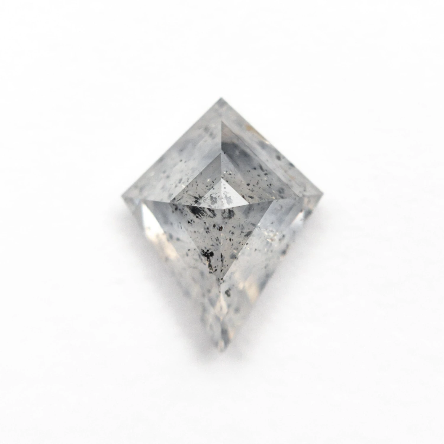 1.72 Carat Icy Grey Speckled Double Cut Kite Diamond 1 1.72 Carat Icy Grey Speckled Double Cut Kite Diamond