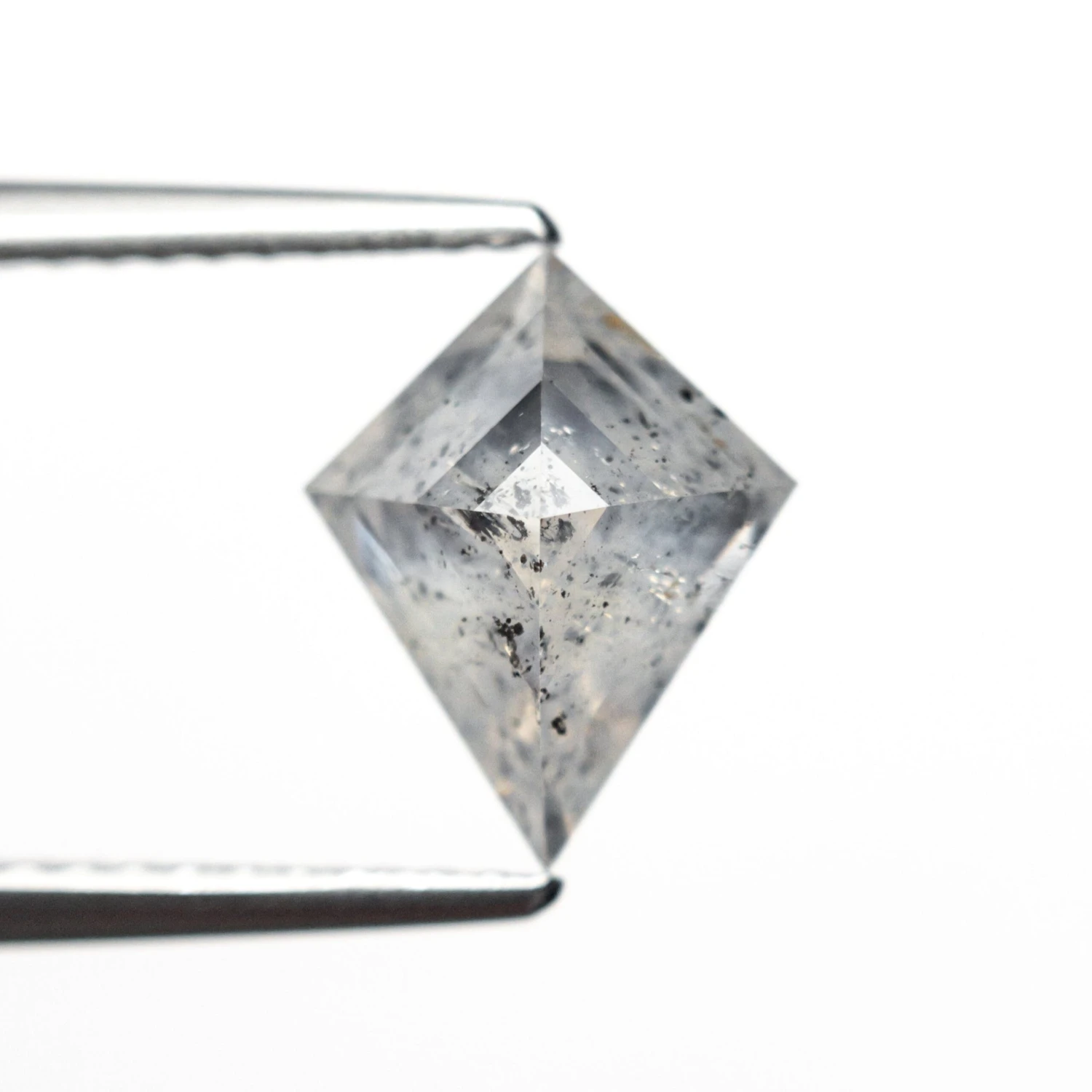 1.72 Carat Icy Grey Speckled Double Cut Kite Diamond 2 1.72 Carat Icy Grey Speckled Double Cut Kite Diamond - Image 2