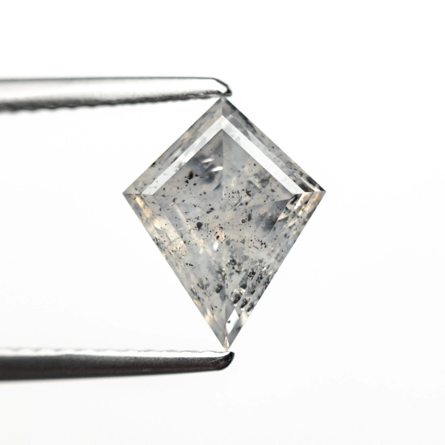 1.72 Carat Icy Grey Speckled Double Cut Kite Diamond 4 1.72 Carat Icy Grey Speckled Double Cut Kite Diamond - Image 4