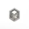 1.80 Carat Salt And Pepper Rose Cut Hexagon Diamond