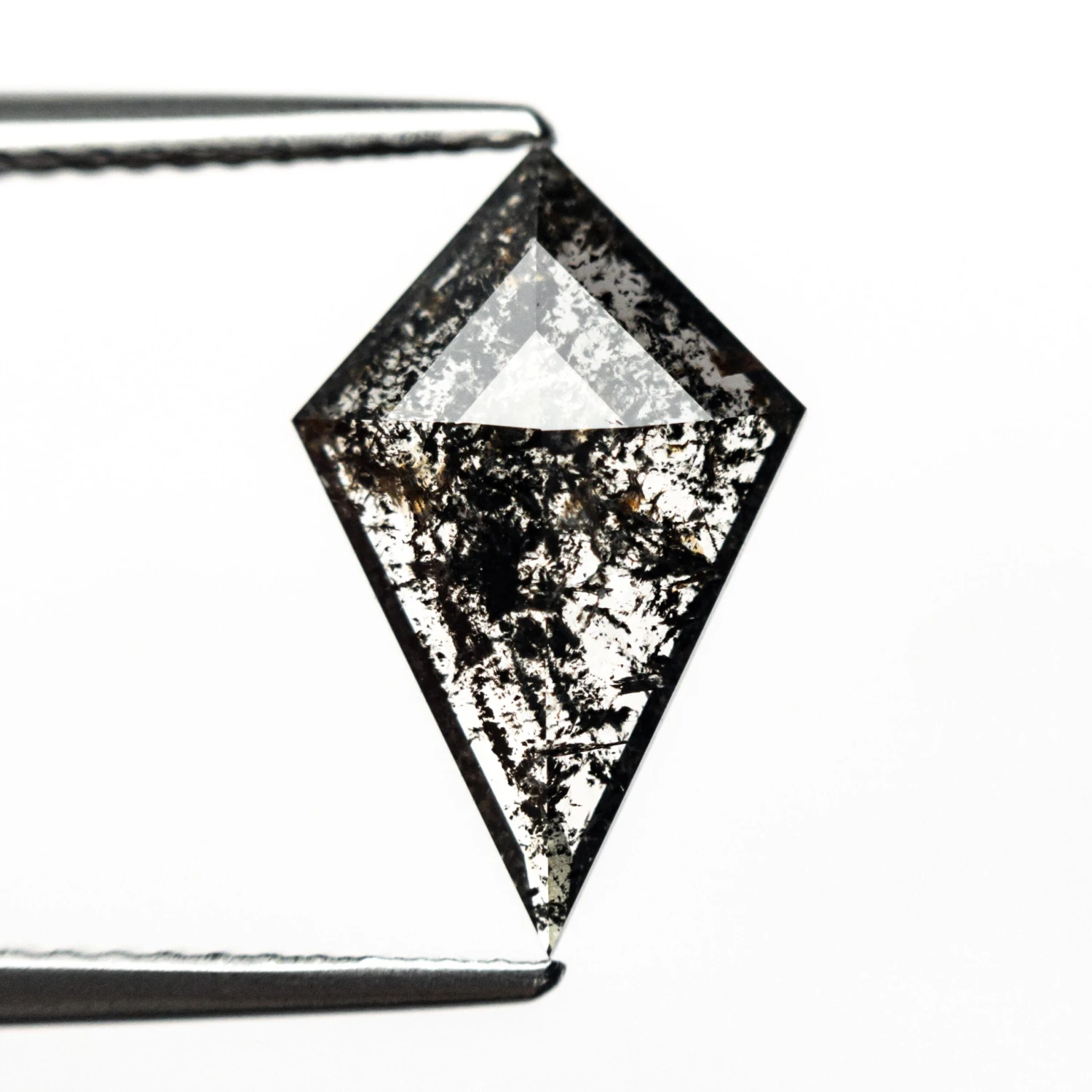 1.87 Carat Black Speckled Rose Cut Kite Diamond 2 1.87 Carat Black Speckled Rose Cut Kite Diamond - Image 2