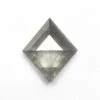 2.78 Carat Grey Rose Cut Lozenge Diamond