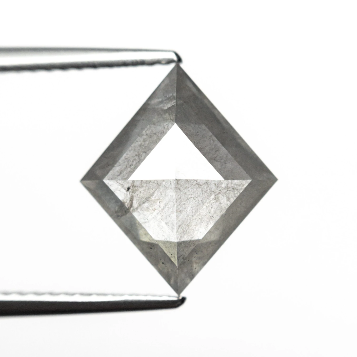 2.78 Carat Grey Rose Cut Lozenge Diamond 2 2.78 Carat Grey Rose Cut Lozenge Diamond - Image 2