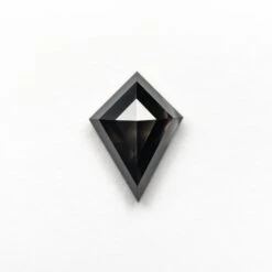 1.18 Carat Smokey Black Double Cut Kite Diamond
