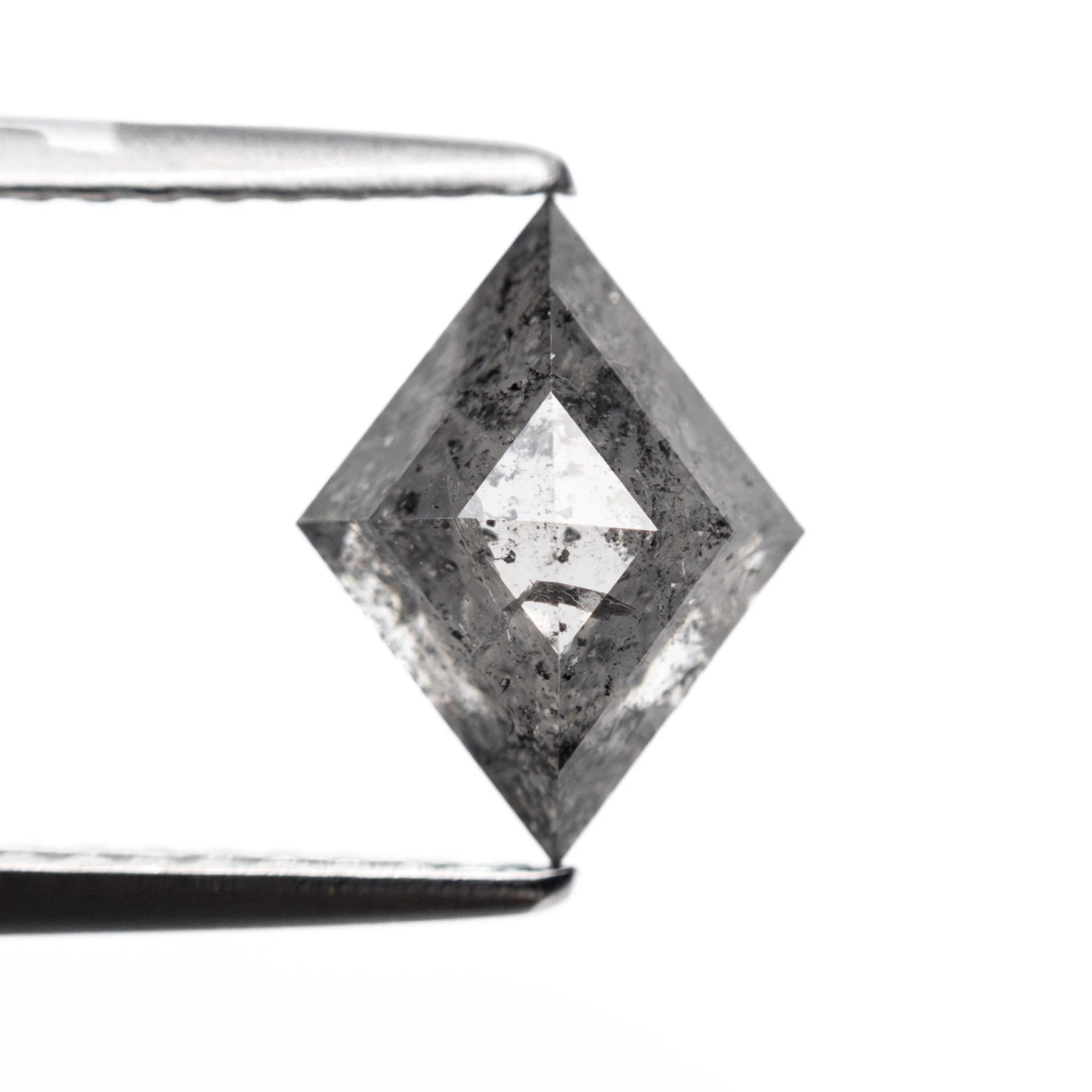1.38 Carat Salt And Pepper Double Cut Lozenge Diamond 2 1.38 Carat Salt And Pepper Double Cut Lozenge Diamond - Image 2