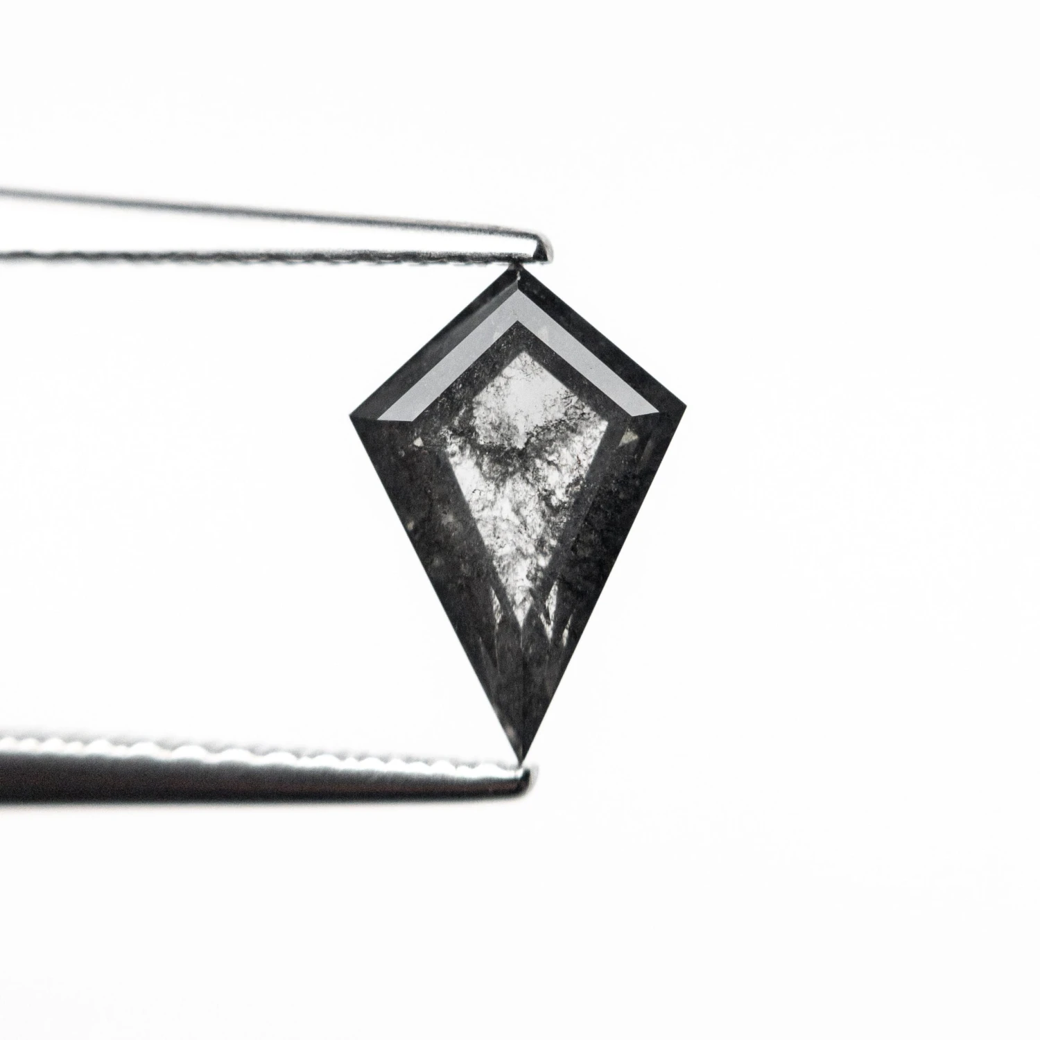 .90 Carat Black Speckled Double Cut Kite Diamond 4 .90 Carat Black Speckled Double Cut Kite Diamond - Image 4