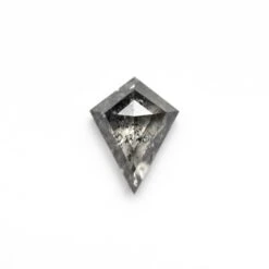 .89 Carat Black Speckled Double Cut Kite Diamond