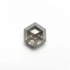 1.29 Carat Salt And Pepper Double Cut Hexagon Diamond