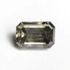 3.14 Carat Smokey Grey Step Cut Emerald Diamond