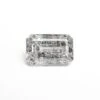 1.47 CARAT CANADIAN SALT AND PEPPER STEP CUT EMERALD DIAMOND