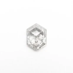 .86 CARAT CANADIAN SALT AND PEPPER DOUBLE CUT HEXAGON DIAMOND 6 .86 CARAT CANADIAN SALT AND PEPPER DOUBLE CUT HEXAGON DIAMOND -Point No Point Studio Store 26016 010.86ct7.46x5.37x2.98mmHexagonStepCut2 22336413 fb04 4ca7 b7ea 324db02aea24