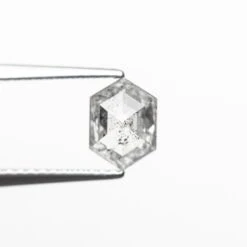 .86 CARAT CANADIAN SALT AND PEPPER DOUBLE CUT HEXAGON DIAMOND 7 .86 CARAT CANADIAN SALT AND PEPPER DOUBLE CUT HEXAGON DIAMOND -Point No Point Studio Store 26016 010.86ct7.46x5.37x2.98mmHexagonStepCut3 e3e5fb6c 53f7 4375 b67b 977dbac13142
