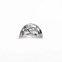 .84 CARAT CANADIAN SALT AND PEPPER DOUBLE CUT CRESCENT MOON DIAMOND