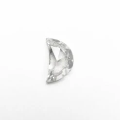 .84 CARAT CANADIAN SALT AND PEPPER DOUBLE CUT CRESCENT MOON DIAMOND 6 .84 CARAT CANADIAN SALT AND PEPPER DOUBLE CUT CRESCENT MOON DIAMOND -Point No Point Studio Store 26050 010.84ct7.46x4.63x3.33mmCrescentMoonBrilliant2