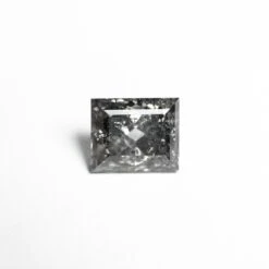 1.47 CARAT CANADIAN SALT AND PEPPER BRILLIANT CUT RECTANGLE DIAMOND