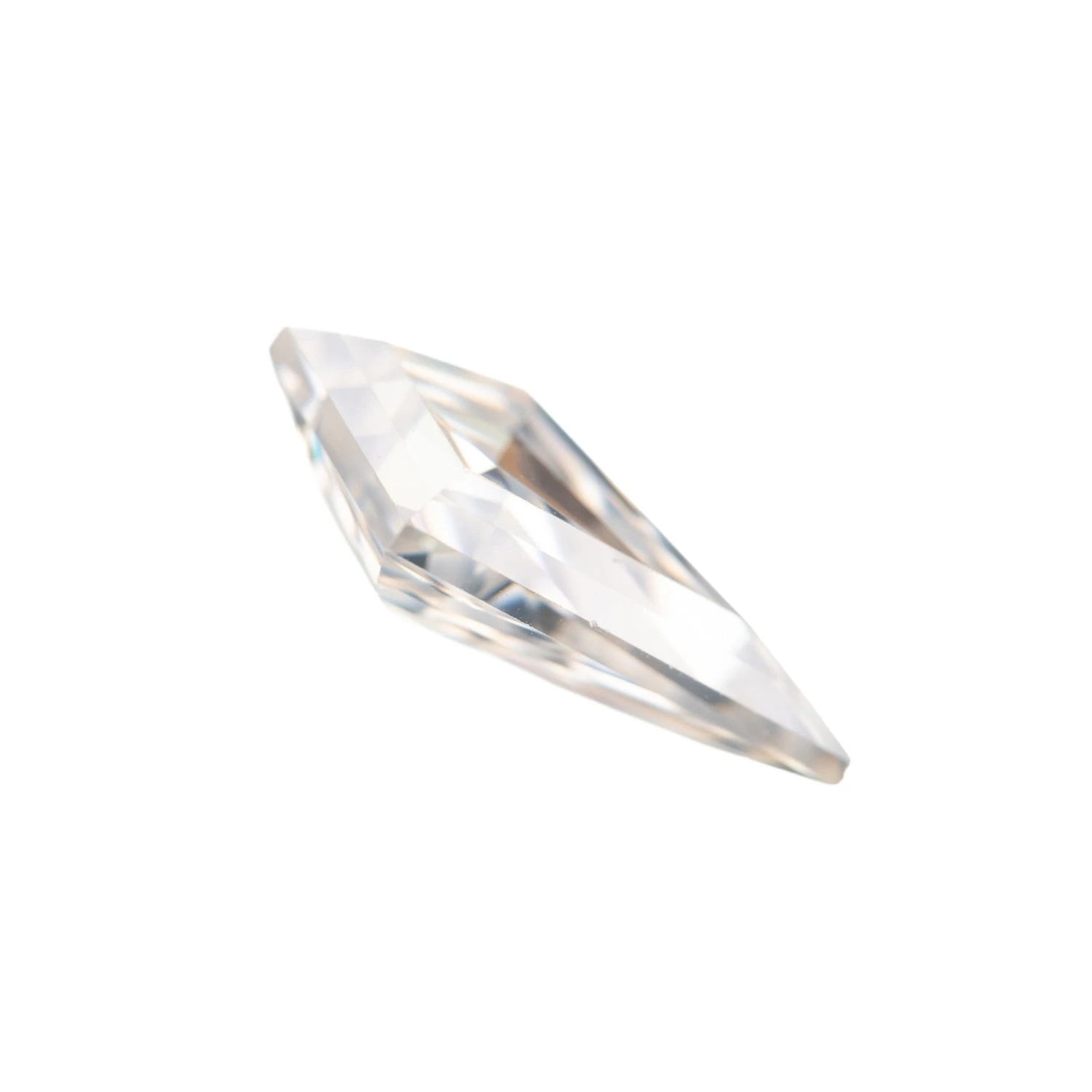 1.30 Carat Clear White Brilliant Cut Kite Moissanite 3 1.30 Carat Clear White Brilliant Cut Kite Moissanite - Image 3