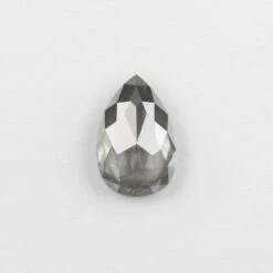 2 Carat Salt And Pepper Double Cut Pear Diamond
