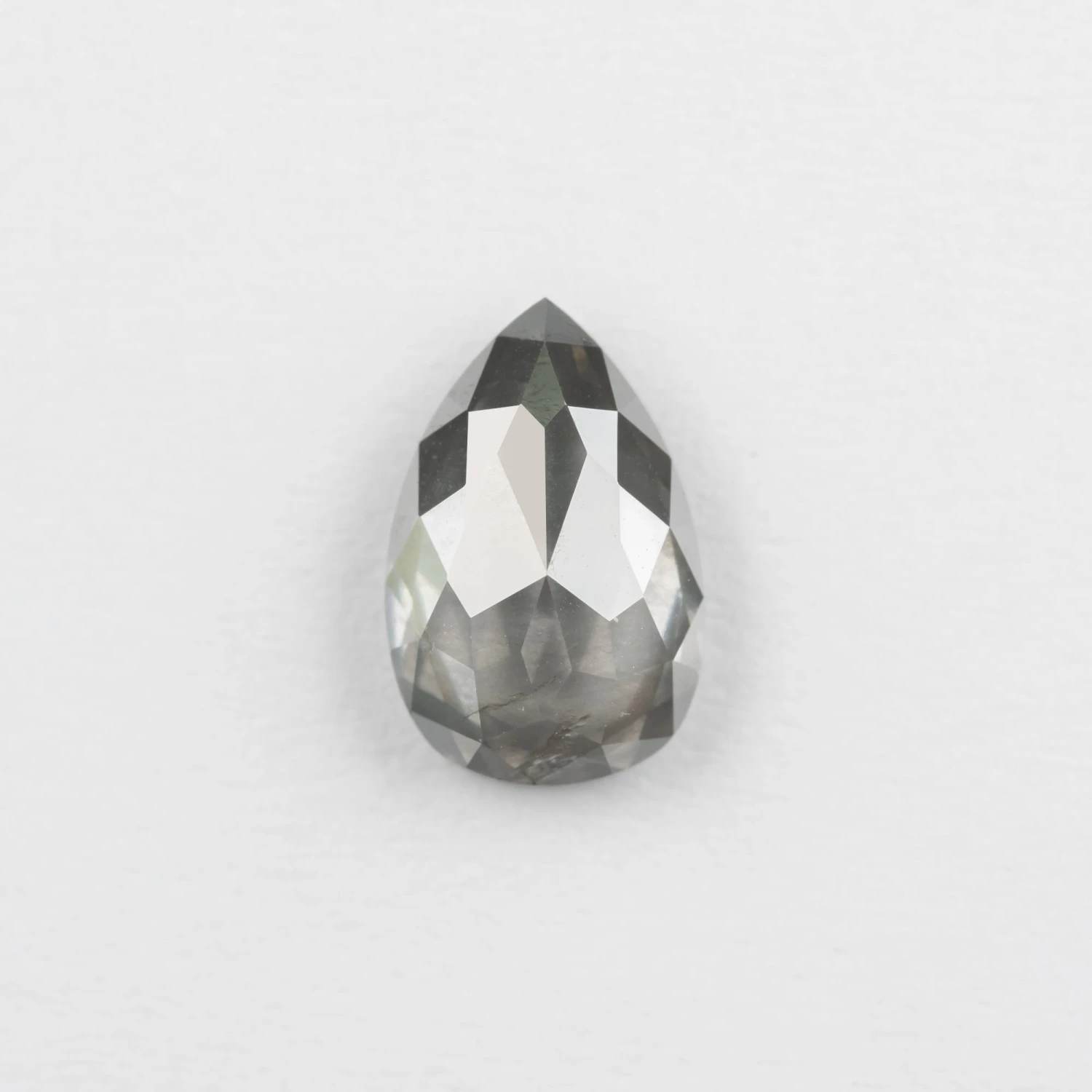 2 Carat Salt And Pepper Double Cut Pear Diamond 1 2 Carat Salt And Pepper Double Cut Pear Diamond