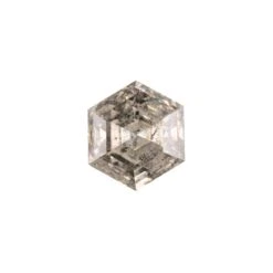 1.50 Carat Canadian Salt And Pepper Step Cut Hexagon Diamond