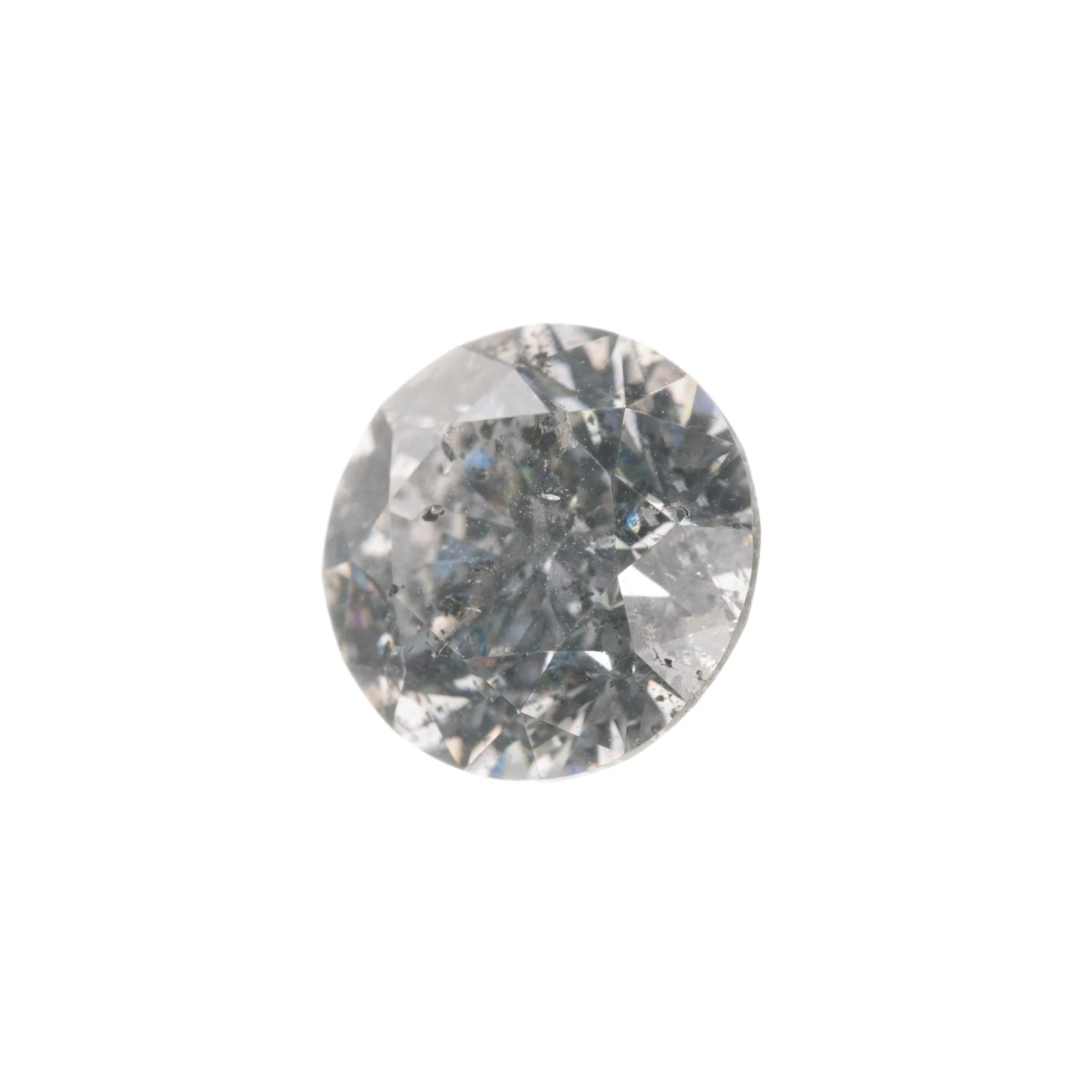 1.50 Carat Canadian Salt And Pepper Brilliant Cut Round Diamond 2 1.50 Carat Canadian Salt And Pepper Brilliant Cut Round Diamond - Image 2